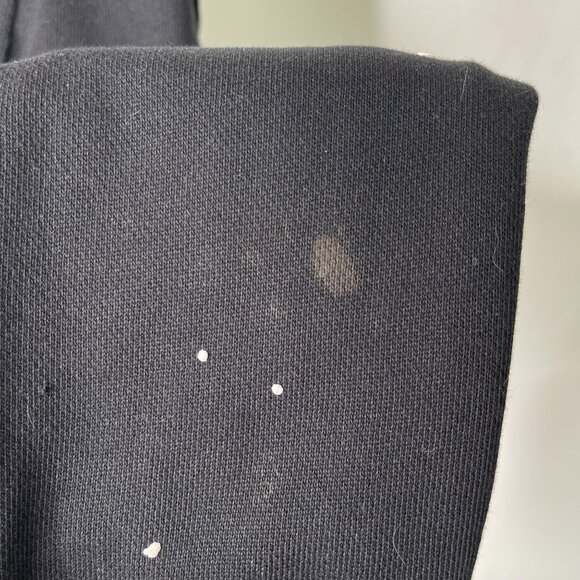 Rag & Bone Women's Black Crewneck Cotton Splatter Paint Sweatshirt Size Large - Picture 13 of 15